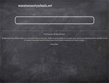 Tablet Screenshot of manateecountyschools.net